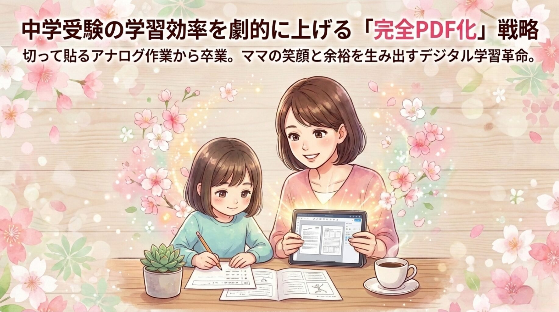 中学受験の学習効率を劇的に上げる！テキスト・過去問の「完全PDF化」戦略