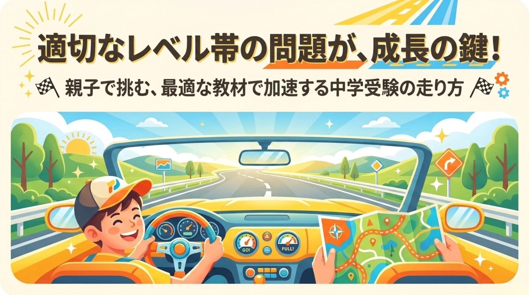 中学受験を成功に導く「マニュアル車式」教材選びと親のサポート術