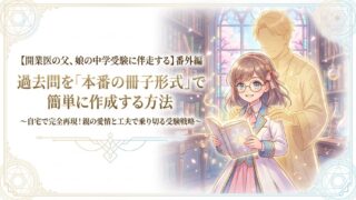 【開業医の父、娘の中学受験に伴走する】過去問を冊子形式で簡単に作成する方法【番外編】