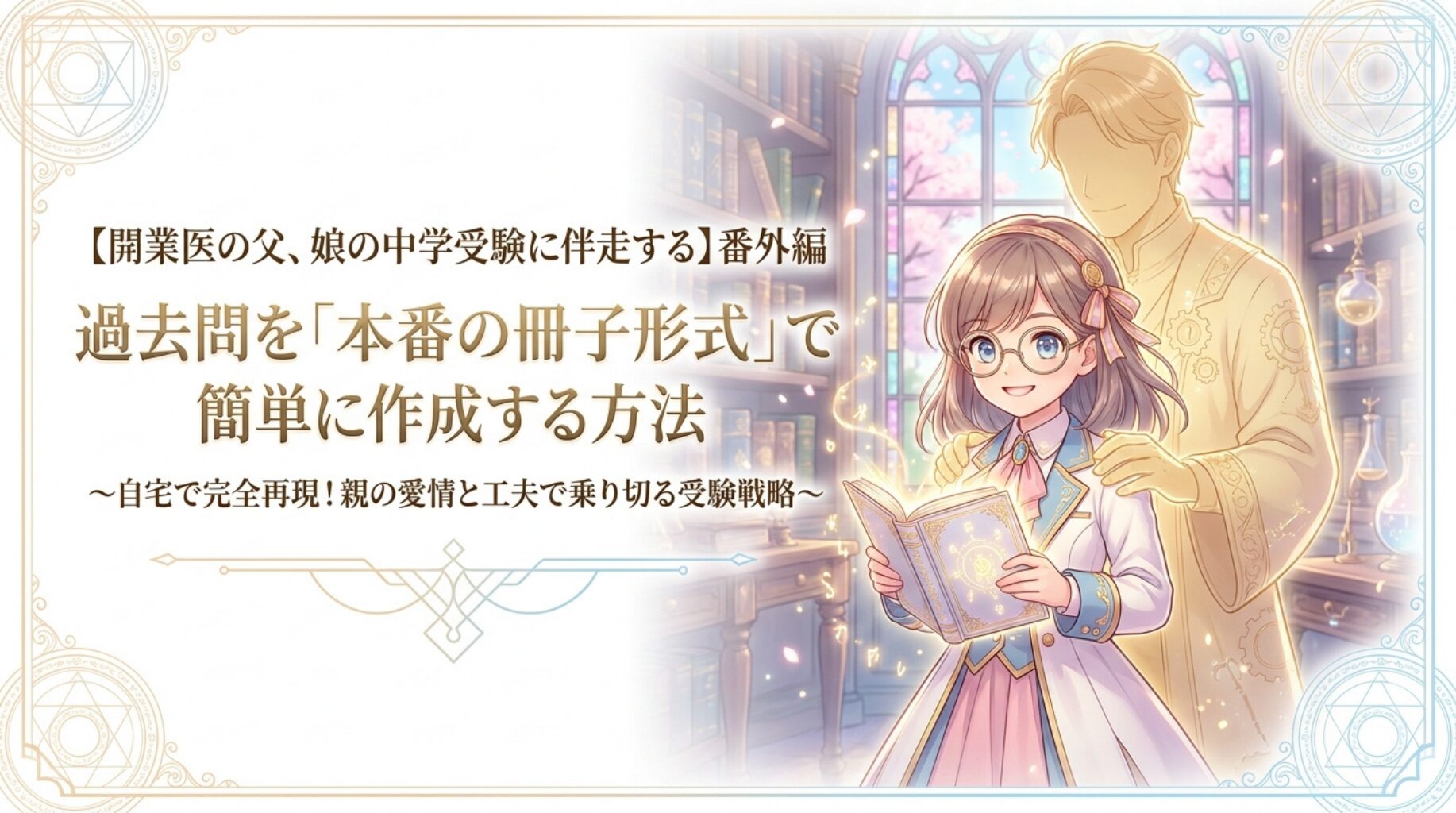 【開業医の父、娘の中学受験に伴走する】過去問を冊子形式で簡単に作成する方法【番外編】