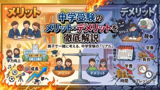 中学受験のメリットとデメリットを考えてみた