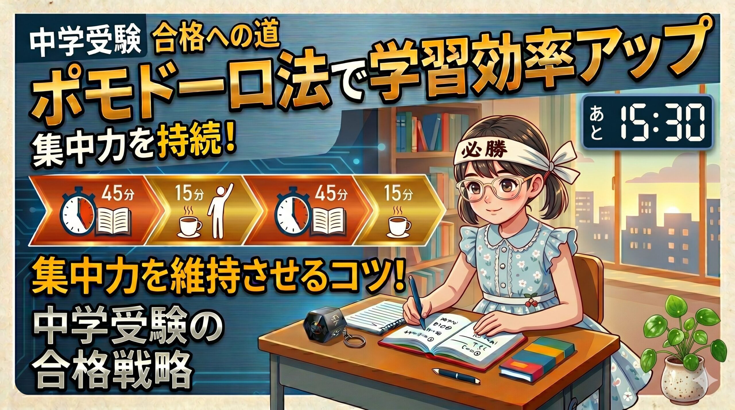 ポモドーロで効率的な勉強法