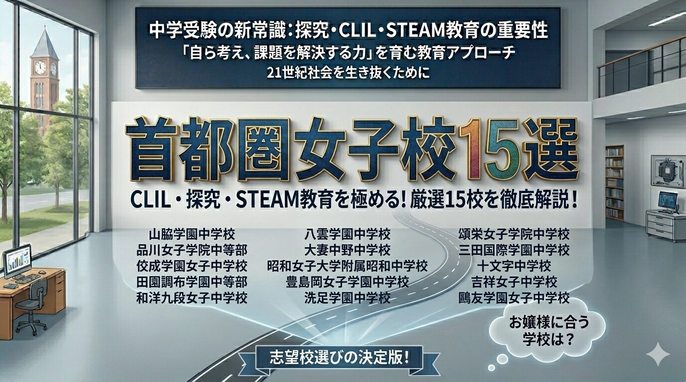 中学受験の新常識：探究・CLIL・STEAM教育の重要性