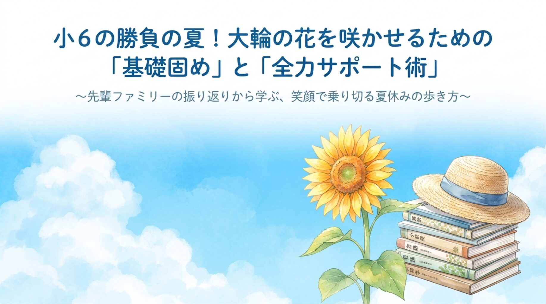 【中学受験】小6の勝負の夏！基礎固めの具体的戦略と親の全力サポート術〜我が家の振り返り〜