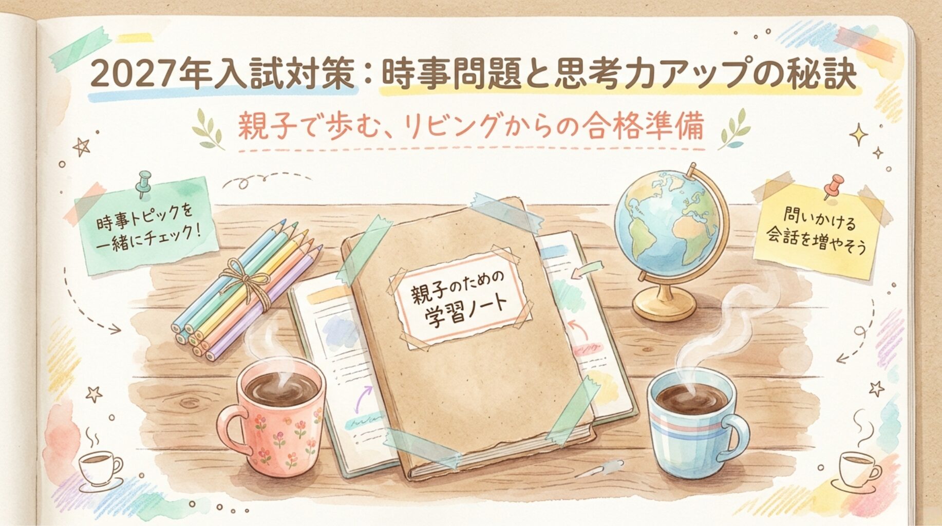【2027年入試対策】親子で会話しながら楽しく学ぶ「社会の時事問題」と「思考力」アップ術 〜日常の会話が、合格への一歩に〜