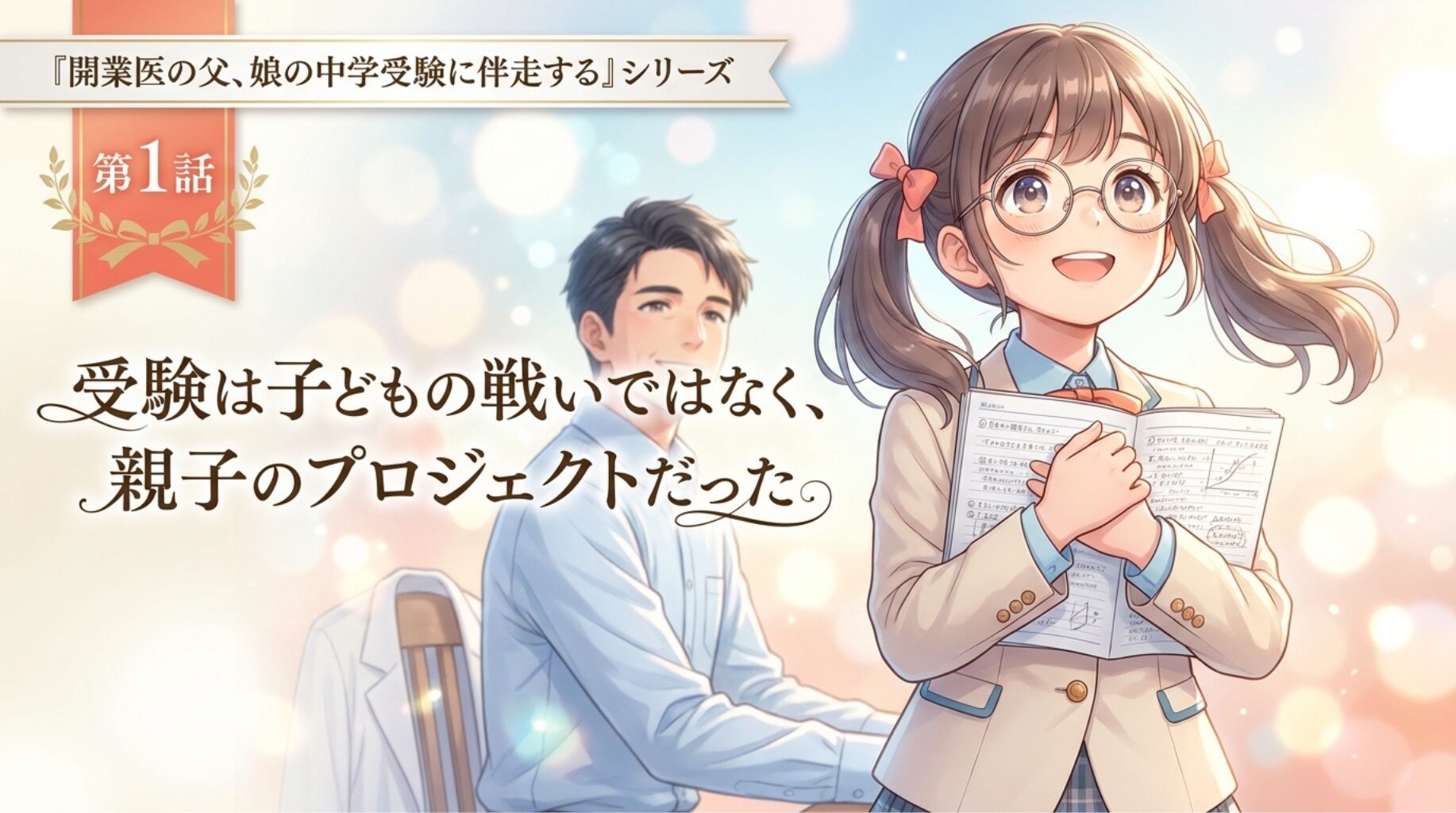 【開業医の父、娘の中学受験に伴走する】受験は子どもの戦いではなく、親子のプロジェクトだった【part１】