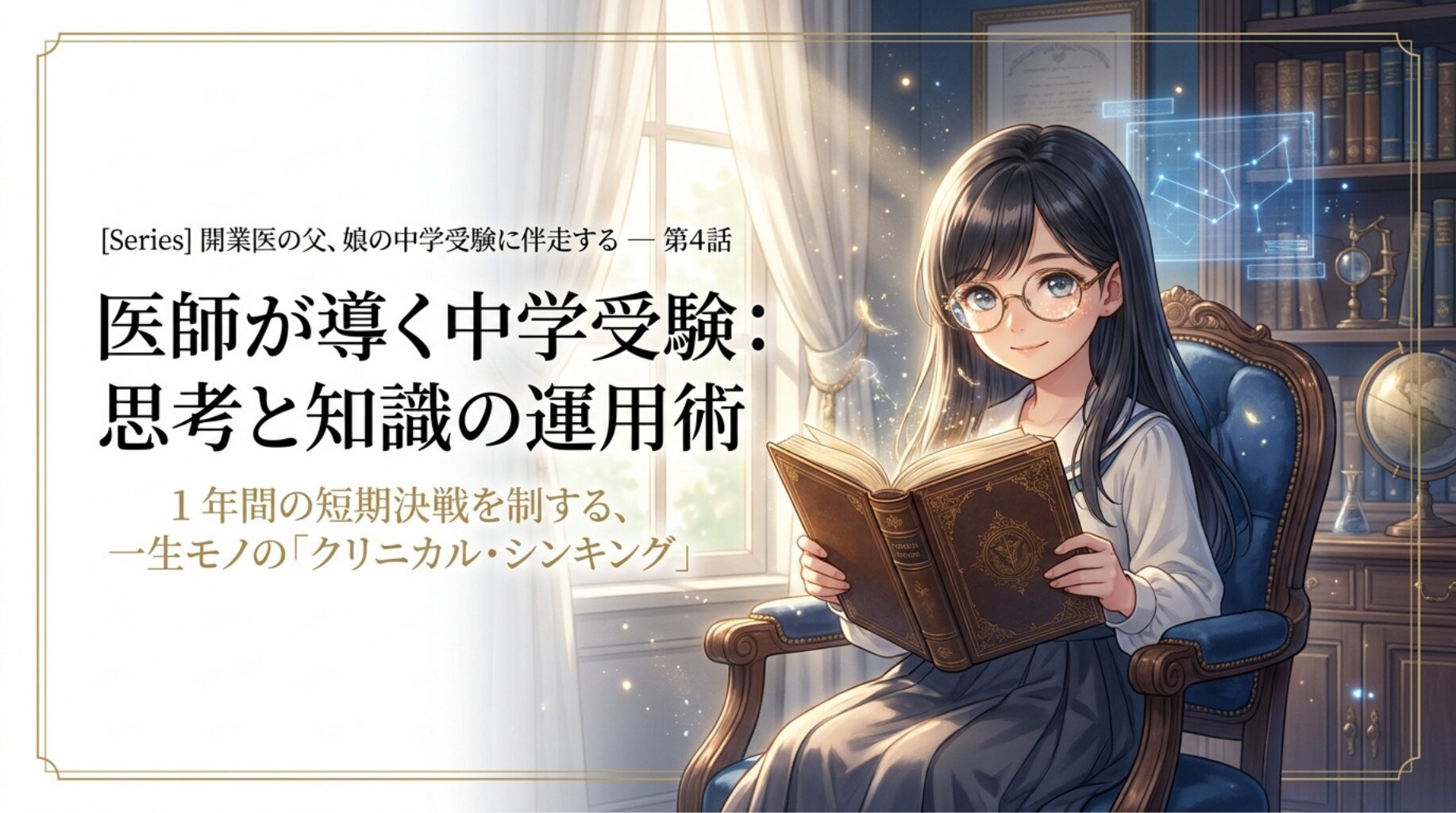 【開業医の父、娘の中学受験に伴走する】医師の父が学んだ、受験で必要なのは単なる「知識」ではない【part４】