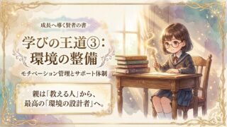 【学びの王道③】親の役割はここにある。小学生のやる気を支える「環境の整備とサポート体制」