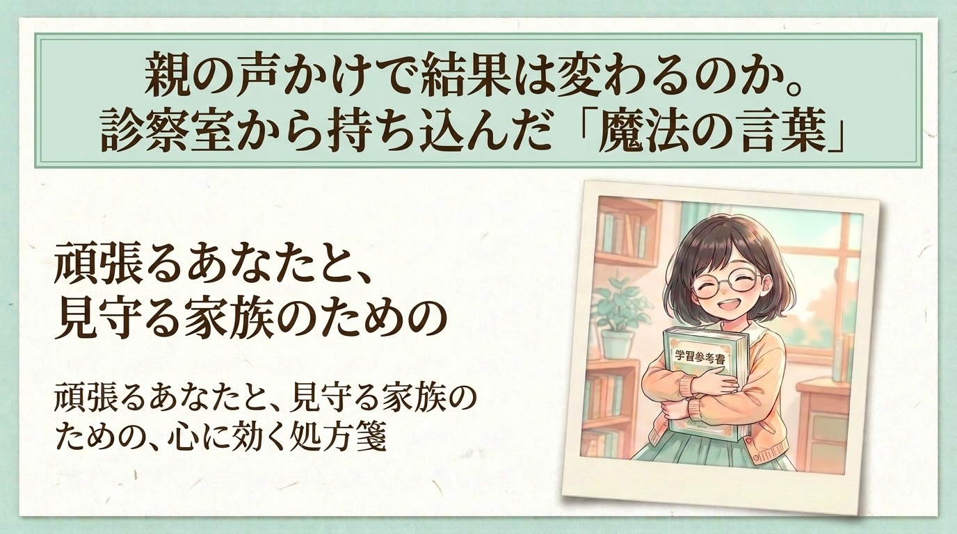【開業医の父、娘の中学受験に伴走する】親の声かけで結果は変わるのか。診察室から持ち込んだ「魔法の言葉」【part５】