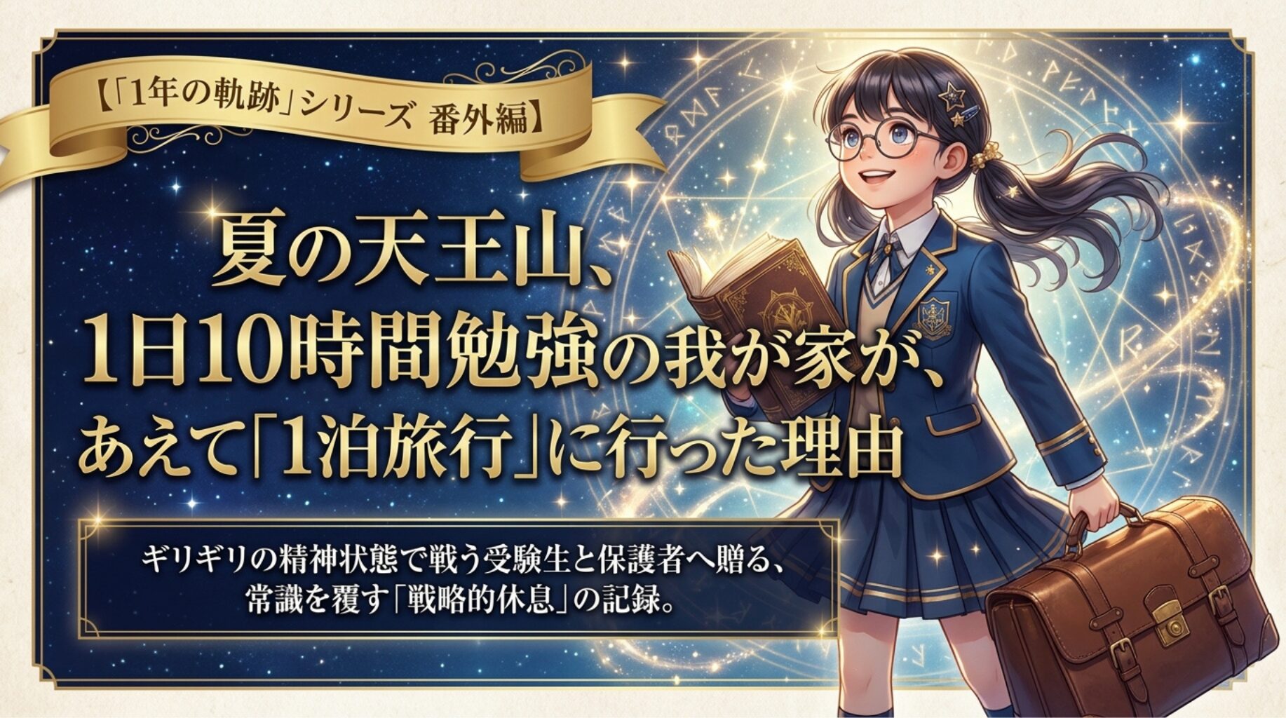 【1年の軌跡】1日10時間勉強した我が家が、あえて「1泊旅行」に行った理由【番外編】