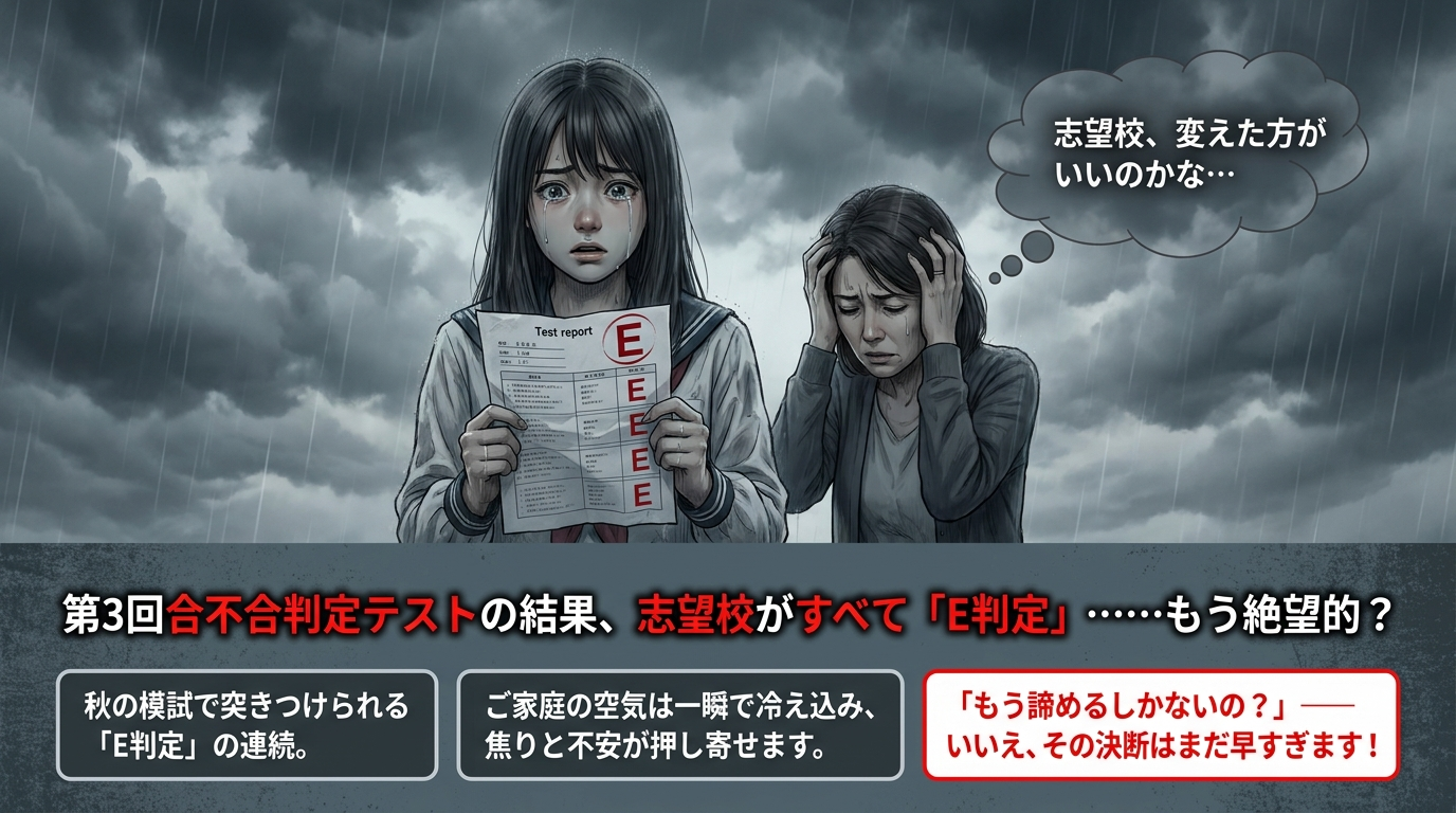 E判定を覆す逆転合格戦略