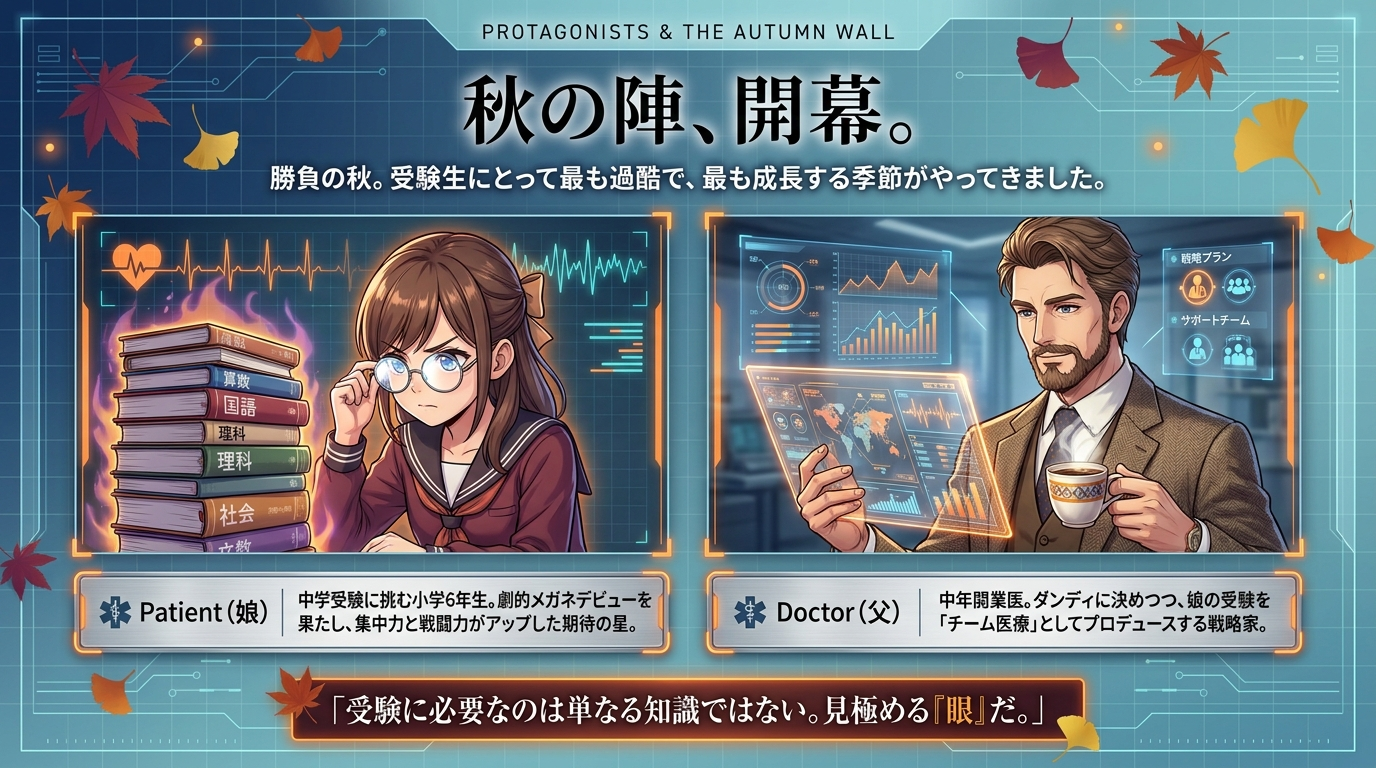 決戦の秋、焦りと停滞のカルテ 第3回合計点259点 偏差値46.6