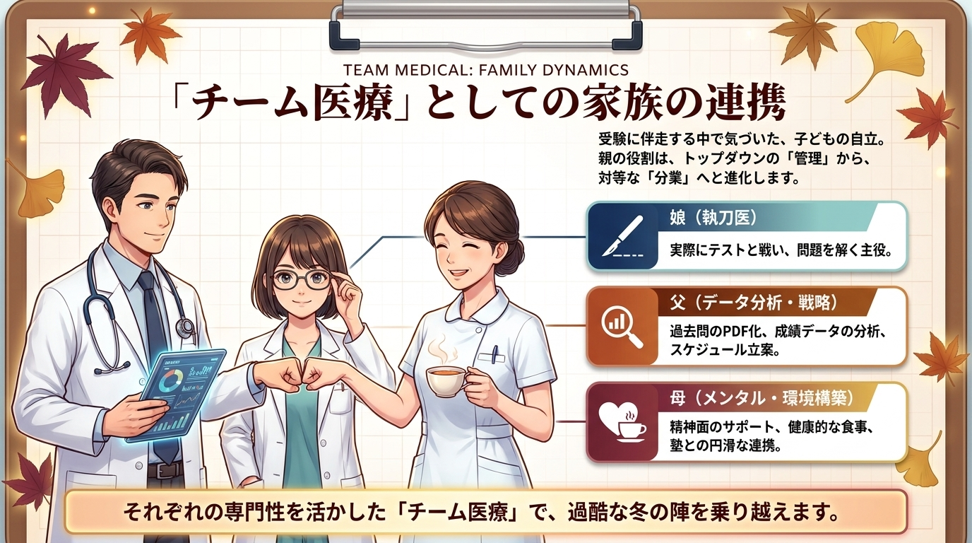 過去問演習の本格化と親の手書き見直しプリント作成