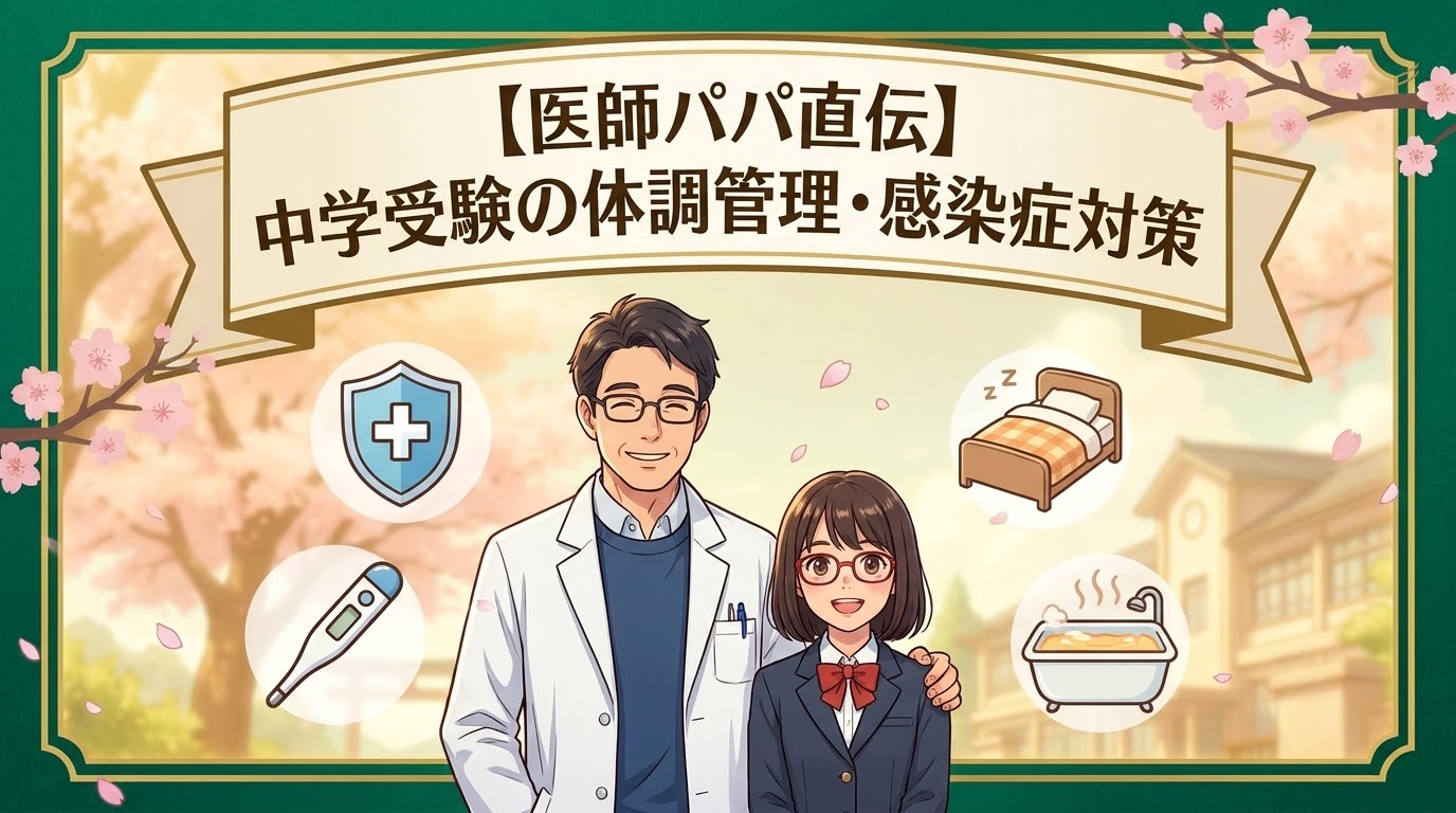 【医師パパ直伝】中学受験の体調管理・感染症対策完全マスターガイド