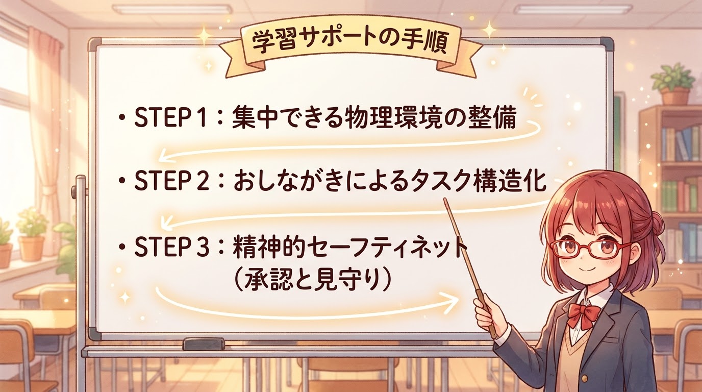 子どものやる気を支える3つの環境整備ステップ
