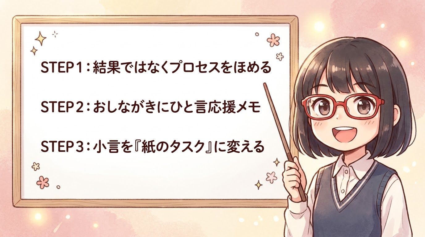 おしながきに添える魔法のひ言メッセージ3ステップ