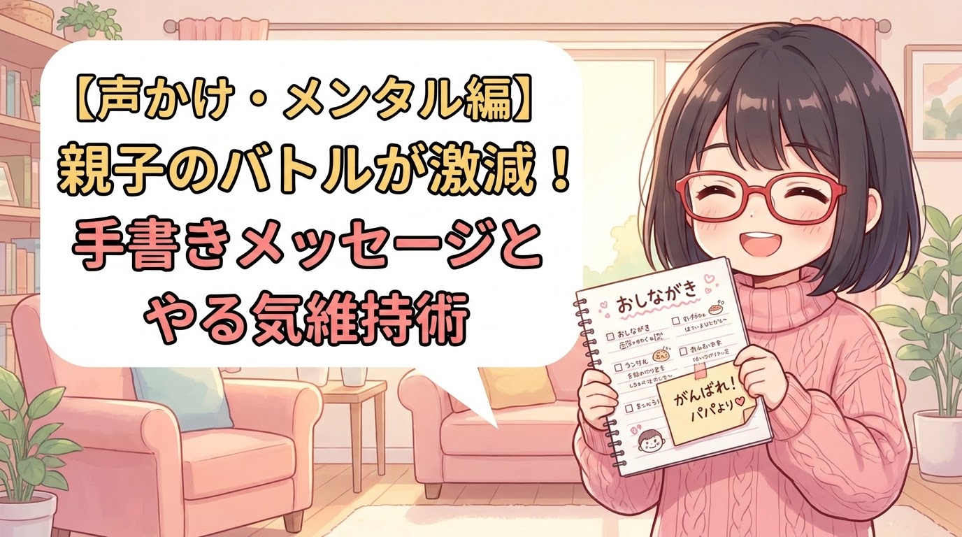 親子のバトルが激減！おしながきに添えるひ言メッセージとモチベーション維持術