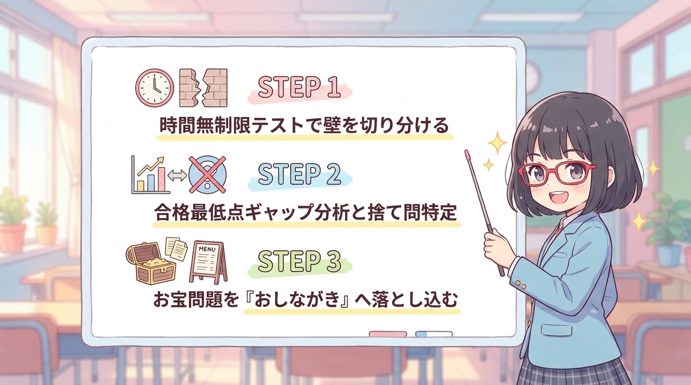 過去問ギャップを攻略する3つの処方箋