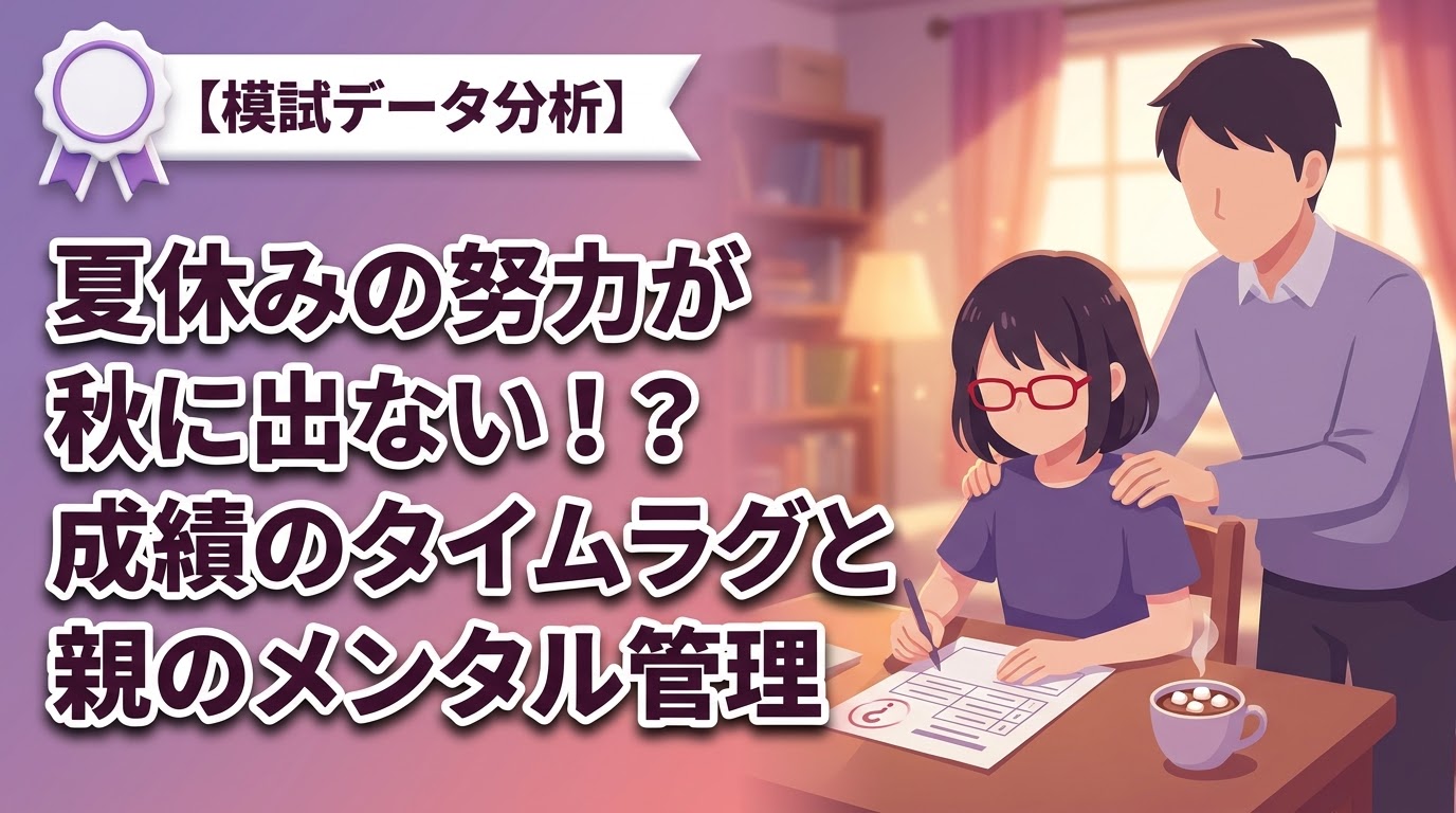 成績のタイムラグと親のメンタル管理